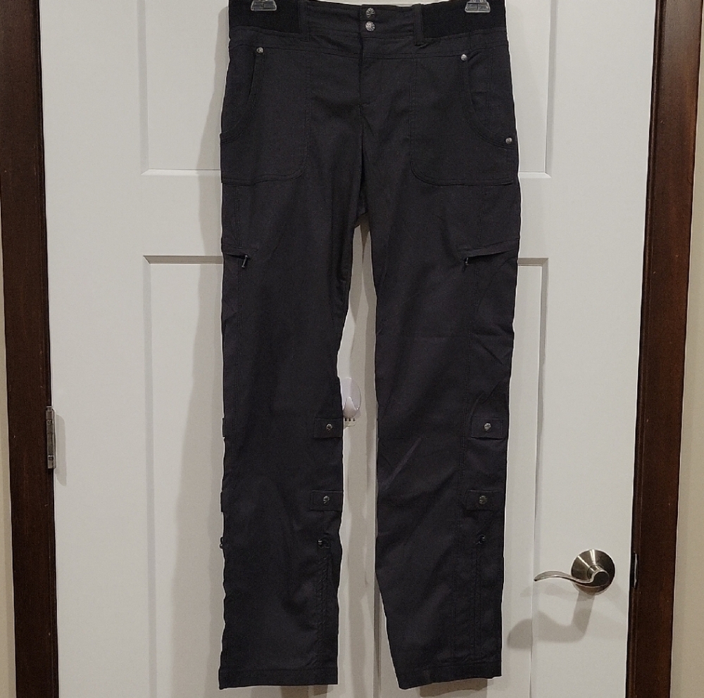 Athleta Black Womens Cargo Pants with Utility Pockets